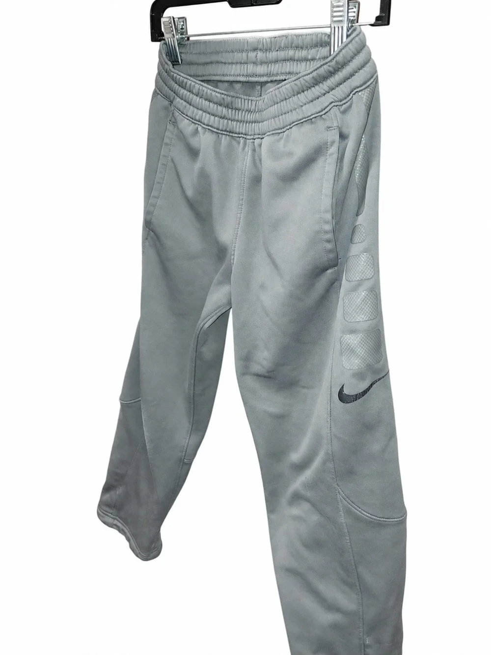Nike Kids Gray Pants with Blue Marvel Captain America Shield Tee